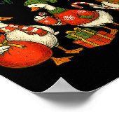 Retro The Most Wonderful Time Of The Year Christma Poster (Ecke)