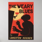 Retro The Weary Blues (music) Poster (Vorne)