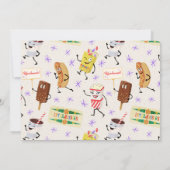 Retro Theater gehen wir alle ins Party Einladung (Rückseite)