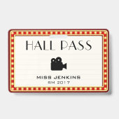 Retro Theater Marquee Sign Hall Pass Ausweis (Vorderseite)