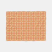 Retro Thema-Muster-Fleecethrow-Decke Fleecedecke (Vorderseite (Horizontal))
