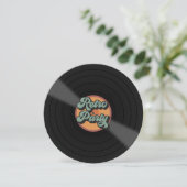 Retro Themed Party Personalisiert Einladung (Stehend Vorderseite)