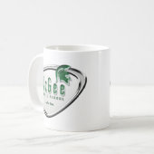 Retro themenorientiertes McGee Logo #2 Kaffeetasse (Vorderseite Links)