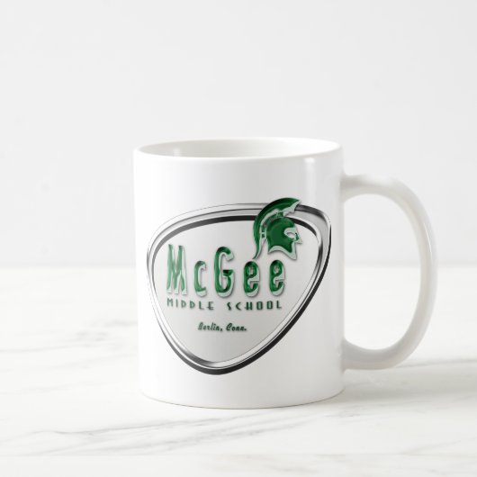 Retro themenorientiertes McGee Logo #2 Kaffeetasse (Rechts)