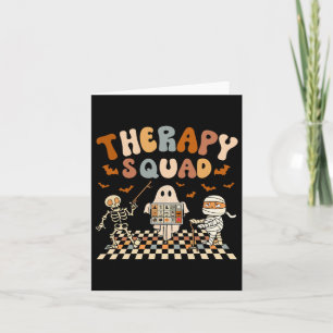 Retro Therapie Squad Slp Ot PT Team Halloween Spee Karte
