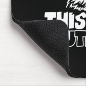 Retro This Is An Outrage Quote Meme Cat Cute Funny Mousepad (Ecke)