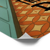 Retro This Kitchen is for Dancing Poster (Ecke)