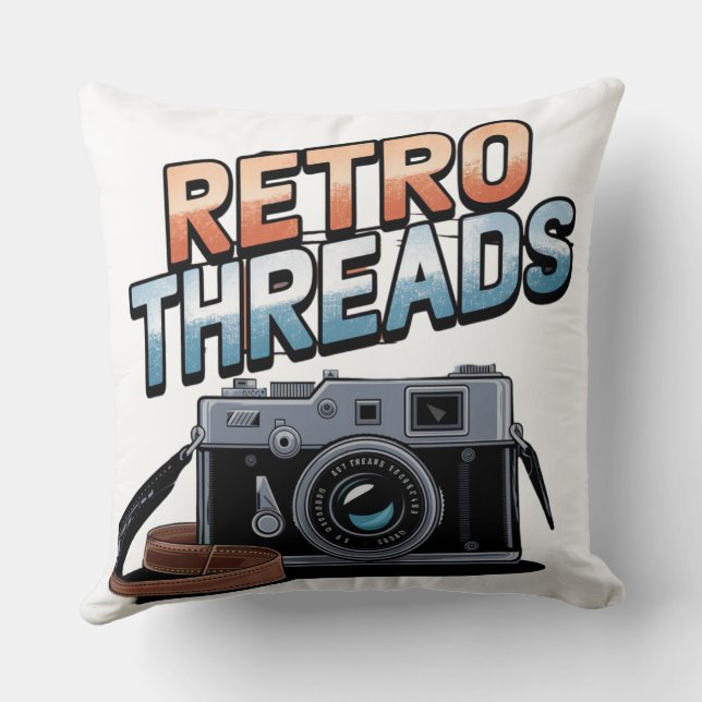 Retro-Threads Kissen (Rückseite)