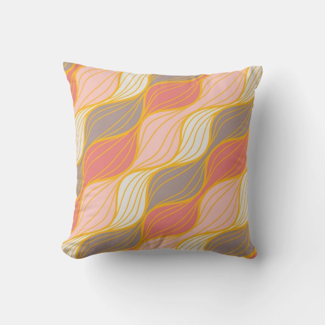  retro Throw Pillow Kissen (Vorderseite)