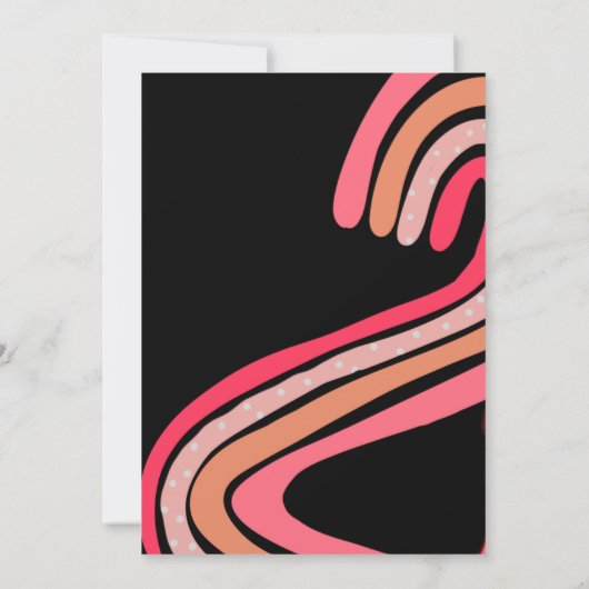 Retro Throwback Geburtstagsparty Einladung (Rückseite)