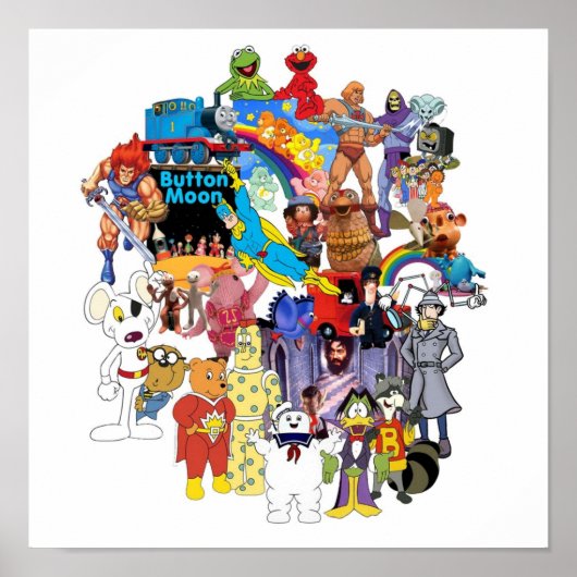 Retro Throwback Mashup Erinnerungen aus den 1980er Poster (Vorne)