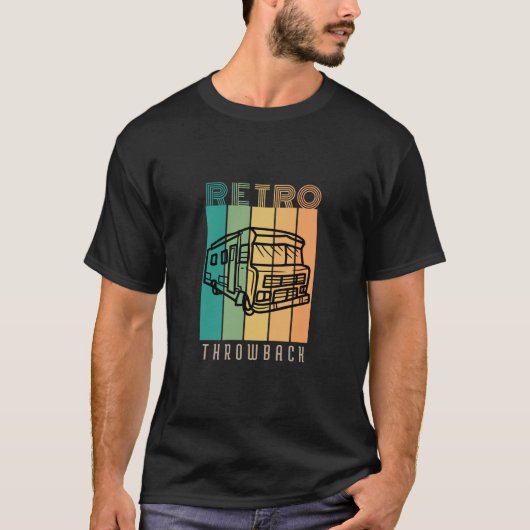 Retro Throwback Winnebago RV Camping T - Shirt (Vorderseite)