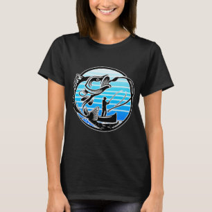 Retro Thunfischfischen T-Shirt
