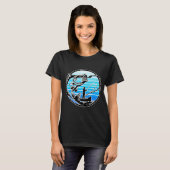 Retro Thunfischfischen T-Shirt (Vorne ganz)