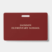 Retro Ticket Student School Teacher Hall Pass Ausweis (Rückseite)