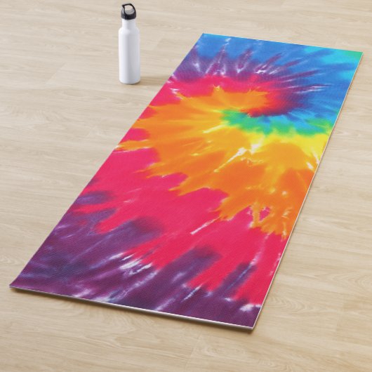 Retro-Tie-Dye-Abstraktes Muster Yogamatte (Beispiel)
