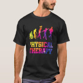 Retro Tie Dye Physical Therapy Evolution  PT Thera T-Shirt (Vorderseite)