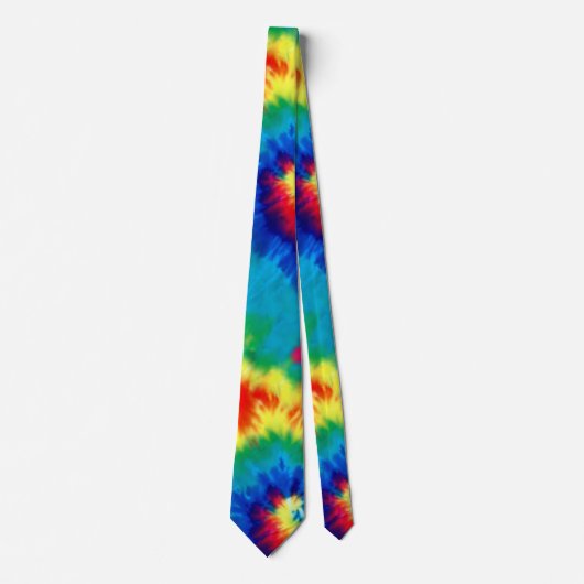 Retro-Tie-Dye-Psychedelik Krawatte (Vorderseite)