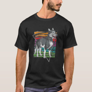 Retro Tier Hund Haustierbesitzer Sibirischer Husk T-Shirt
