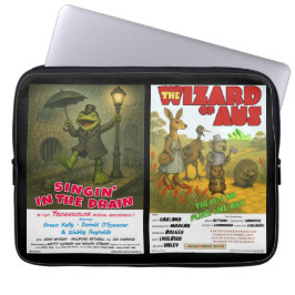 Retro-Tierfilm-Plakatparodien Laptopschutzhülle