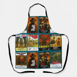 Retro-Tierfilmplakat-Parodien Schürze