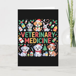 Retro Tiermedizin Vet Tech Katzen Hund Liebhaber C Karte