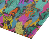 Retro TierSilhouette-Muster Schneidebrett (Ecke)