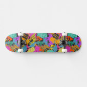 Retro TierSilhouette-Muster Skateboard (Horizontal)
