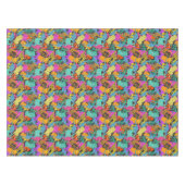 Retro TierSilhouette-Muster Tischdecke (Vorderseite (Horizontal))