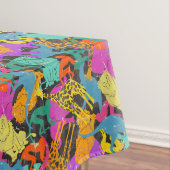 Retro TierSilhouette-Muster Tischdecke (Beispiel)