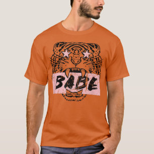 Retro Tiger Babe Bride Niedlich Bridesmaid Bachelo T-Shirt