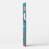 Retro-Tiger, Palme, Blume Case-Mate iPhone Hülle (Rückseite / Rechts)