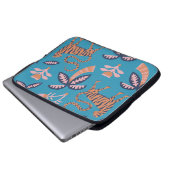 Retro-Tiger, Palme, Blume Laptopschutzhülle (Vorne Knopf)
