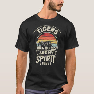 Retro-Tiger sind mein Geist, tierischer Tiger T-Shirt