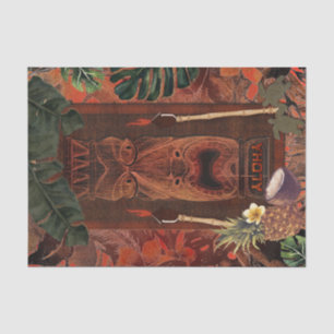 Retro-Tiki-Aloha-Hawaiian-Luau-Geburtstagsfeier Seidenpapier