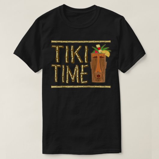 Retro Tiki Bar Design T-Shirt (Design vorne)
