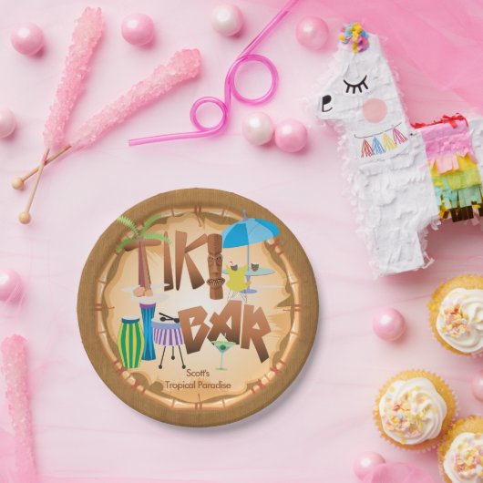 Retro Tiki Bar Party 2 Pappteller (Party)