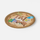 Retro Tiki Bar Party 2 Pappteller (Schrägansicht)