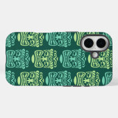 Retro Tiki Beach Bar Pattern Case-Mate iPhone Hülle (Rückseite (Horizontal))