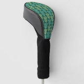 Retro Tiki Beach Bar Pattern Golf Headcover (angewinkelt)
