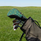 Retro Tiki Beach Bar Pattern Golf Headcover (In SItu)