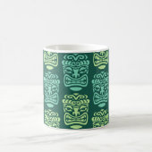 Retro Tiki Beach Bar Pattern Kaffeetasse (Mittel)