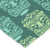 Retro Tiki Beach Bar Pattern Kurzer Tischläufer (Ecke)