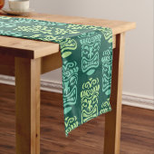 Retro Tiki Beach Bar Pattern Kurzer Tischläufer (Beispiel)