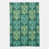 Retro Tiki Beach Party Geschirrtuch (Vertikal)