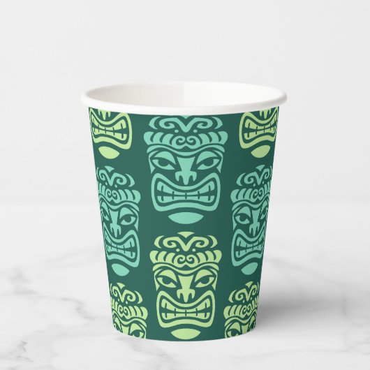 Retro Tiki Beach Party Pappbecher (Links)