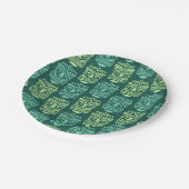 Retro Tiki Beach Party Pappteller (Schrägansicht)