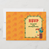 Retro Tiki Luau Party Einladungen (Rückseite)