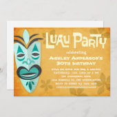Retro Tiki Luau Party Einladungen (Vorne/Hinten)
