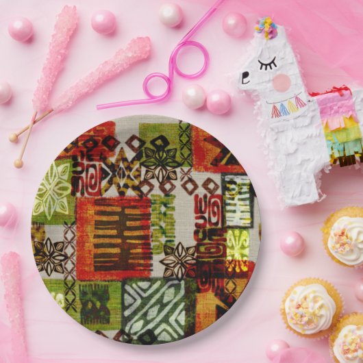 Retro-tiki-luau-Party-Teller Pappteller (Party)